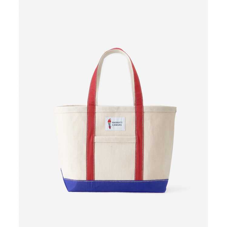 パロットキャンバス PARROTT CANVAS グリーンビルクラシックトート M   #PC22255005-REDBLUE 2023SS