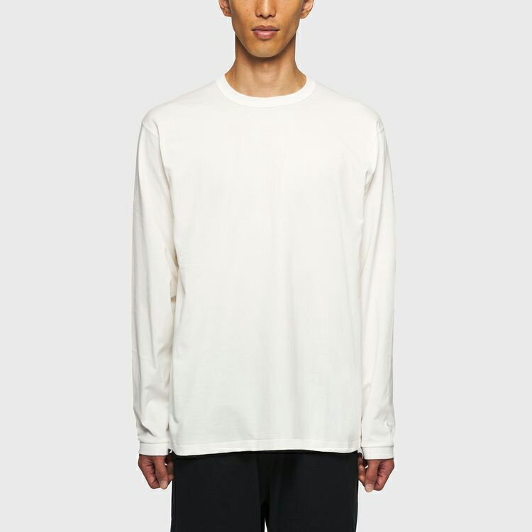 シースリーフィット リポーズオーガニックコットンロングスリーブTシャツ (ユニセックス) アイボリー XL #GC42306-IV 送料込み C3FIT