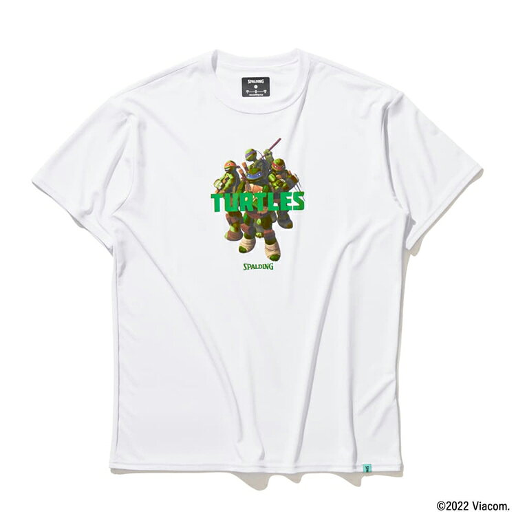 【在庫限り】 スポルディング Tシャツ(メンズ) タートルズキャラクターズ M ホワイト×グリーン #SMT22143T 【在庫限り】 SPALDING