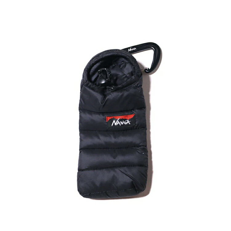 乐天商城 - ナンガ ミニスリーピングバッグフォンケース ブラック W8.5×H17cm #N1SC2291-BLACK MINI SLEEPING BAG PHONE CASE NANGA