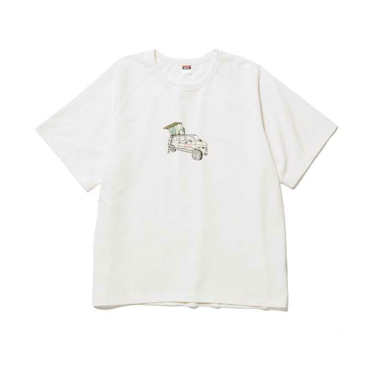 ナンガ NANGA NANGA×USHIODA HIROAKI VAN LIFE PRINT TEE [サイズ：FREE] [カラー：WHT] #N1j2WHN4 【送料無料】【スポーツ・アウトドア アウトドア ウェア】