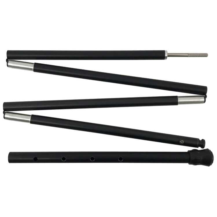 シナノワークス THE POLE SUB 120 折畳 ブラック 108〜120cm（4cmごと4段階）、怪／14mm＋16mm #777033..