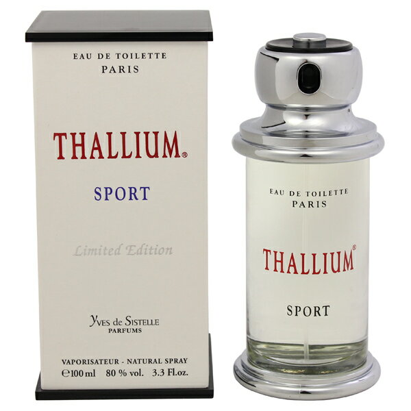 香水 THALLIUM タリウム スポーツ EDT・SP 100ml 【あす楽 送料込み(沖縄・離島を除く)】【フレグランス ギフト プレゼント 誕生日 メンズ・男性用】【THALLIUM SPORT EAU DE TOILETTE SPRAY】