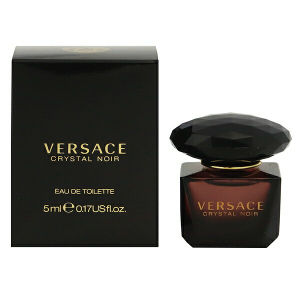 ヴェルサーチ ヴェルサーチェ 香水 VERSACE クリスタル ノワール ミニ香水 EDT・BT 5ml 【あす楽】【フレグランス ギフト プレゼント 誕生日 レディース・女性用】【クリスタル ノワール CRYSTAL NOIR EAU DE TOILETTE】