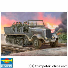 トランペッター TRUMPETER 1/35 AFV ドイツ軍 Sd.Kfz.6 5tハーフトラック ...