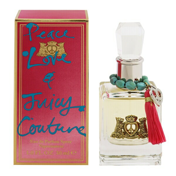 香水 JUICY COUTURE ピースラブ＆ジューシー クチュール EDP・SP 30ml 【あす楽】【フレグランス ギフト プレゼント 誕生日 レディース・女性用】【ピースラブ＆ジューシ クチュール PEACE LOVE ＆ JUICY COUTURE EAU DE PARFUM SPRAY】