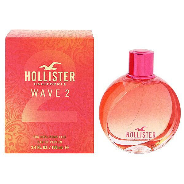 ホリスター 香水 HOLLISTER ウェーブ 2 フォーハー EDP SP 100ml 【あす楽 送料込み(沖縄 離島を除く)】【フレグランス ギフト プレゼント 誕生日 レディース 女性用】【WAVE 2 FOR HER EAU DE PARFUM SPRAY】