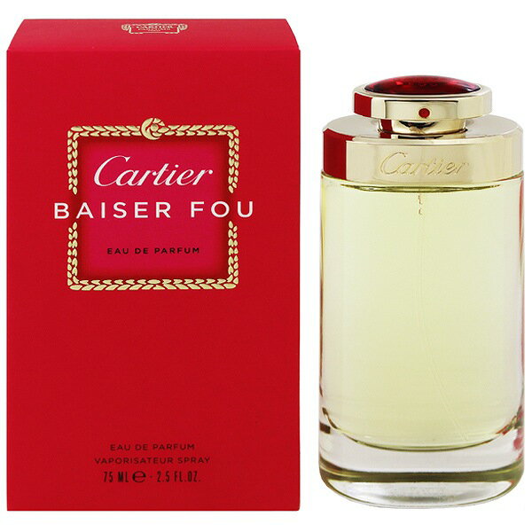 カルティエ 香水 CARTIER ベーゼ フー EDP・SP 75ml 【フレグランス ギフト プレゼント 誕生日 レディース・女性用】【ベーゼ フ BAISER FOU DE PARFUM SPRAY】