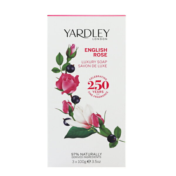 YARDLEY LONDON イングリッシュ ローズ ラグジュアリー ソープ 3個セット 100g×3 