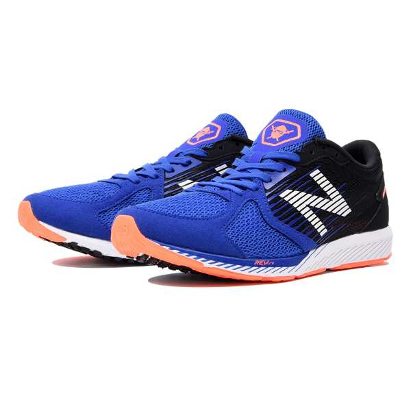 ニューバランス NEW BALANCE NB HANZO R M ランニングシューズ [サイズ：27.5cm(2E)] [カラー：ブルー×オレンジ] #MHANZRB2 【送料込み(沖縄・離島を除く)】【スポーツ・アウトドア 陸上・トラック競技 中長距離走用シューズ】