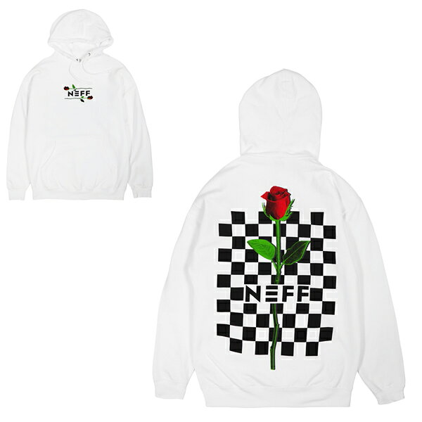  ネフ CHECKS ROSE HOODIE S WHITE #19H41005 NEFF