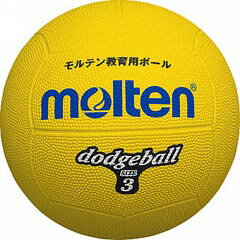 【モルテン】 ドッジボール 3号球 [カラー:イエロー] #D3Y 【MOLTEN】
