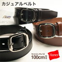 【 ポイント5倍 】 ベルト メンズ 本革 カジュアル ビジネス ブランド Hanes ヘインズ | 35mm 100cm 通勤 通学 黒 茶 ギフト プレゼン...