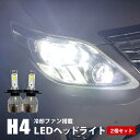 エブリィバンDA64V パーツ H4 HiLo LED ヘッドライト LEDバルブ 16000lm ヘッドライト LEDヘッドライト LEDヘッドライトバルブ 6500K ヘッドライトバルブ LEDファン付き 冷却ファン付き 外装 カスタム カスタムパーツ アクセサリー ドレスアップ Hi/Lo