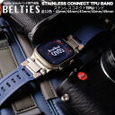 【BELTIES(ベルティーズ)】アップルウォッチ バンド Apple Watch ベルト シリコン ステンレス ステンレスコネクトTPUバンド | 42mm 44mm 45mm 46mm 49mm se se2 メンズ スポーツ プレゼント 高級 おしゃれ 調整簡単 高品質 耐水 アウトドア