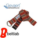 beltlab ベルト メンズ 【送料無料 ゲバルト ベルト GEVAERT BANDWEVERIJ】「ゲバルトもいっぱい選べるベルト専門店」遊べるいろんな色使い♪マルチカラー、ふぞろいストライプのダブルリングベルト Wリングベルト ダブルリング Wリング 幅3.8cm