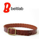 beltlab ベルト メンズ 【ベルト】革ひもを編み込んだとってもやわらかいウォッシュレザー、素材感がいいレザーベルト