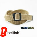 beltlab ベルト メンズ ベルト メンズ レディース カジュアル ミリタリー MILITARY BELT 日本製 軽い テープベルト ビンテージ感のある生地にスタイリッシュなアルミ製 黒のバックルを合わせました。アウトドアスタイル 自由自在にサイズ調整 布 生地 ベルト アメカジ 古着 スケボー 幅3.2cm