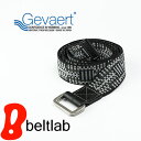 beltlab ベルト メンズ 【送料無料 ゲバルト ベルト GEVAERT BANDWEVERIJ】「ゲバルトもいっぱい選べるベルト専門店」ノスタルジックな幾何学模様のダブルリングベルト。カジュアル メンズ、レディース 幅4cm