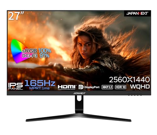 JAPANNEXT 27インチ WQHD(2560x1440)解像度 IPSパネル搭載 165Hz対応ゲーミングモニター JN-27IPSG165WQHDR HDMI DP PS5 HDR JAPANNEXT 27インチ WQHD(2560x1440)解像度 IPSパネル搭載 165Hz対応ゲーミングモニター JN-27IPSG165WQHDR HDMI DP PS5 HDR