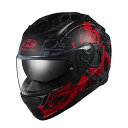 オージーケーカブト(OGK KABUTO)バイクヘルメット フルフェイス KAMUI3 TRUTH(トゥルース) フラットブラックレッド (サイズ:XL)(2)