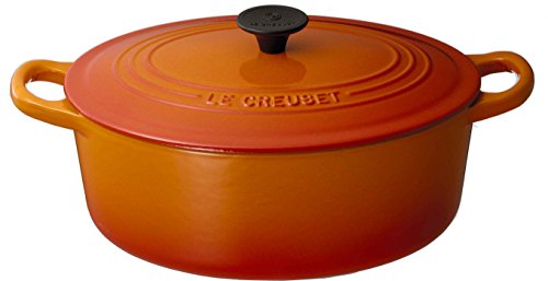 ルクルーゼ ココットオーバル ル・クルーゼ(Le Creuset) 鋳物 ホーロー 鍋 ココット・オーバル 25 cm オレンジ ガス IH オーブン 対応 日本正規販売品