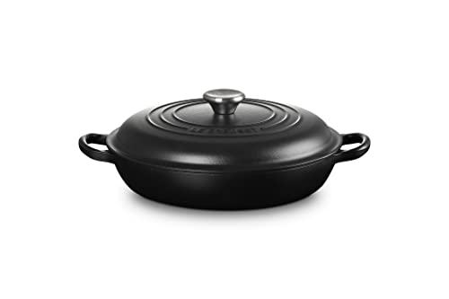 ビュッフェ・キャセロール ル・クルーゼ(Le Creuset) 鋳物 ホーロー 鍋 ビュッフェ・キャセロール 26 cm マットブラック ガス IH オーブン 食洗器 対応 日本正規販売品