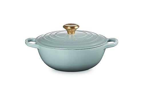 ルクルーゼ 鋳物ホーロー鍋 ル・クルーゼ(Le Creuset) 鋳物 ホーロー 鍋 シグニチャー マルミット 24 cm シーソルト ガス IH オーブン 食洗器 対応 無水鍋 日本正規販売品