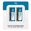 OWC 64GB 32GB x 2 2666MHz DDR4 PC4-21300 SO-DIMM 260ピン アップグレード用メモリ OWC2666DDR4S64P 対応機種：2018年 Mac mini Macmini18,1 / 2019年 27インチ iMac iMac19,1 / PCノートパソコン 2