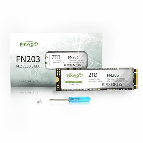 Fikwot FN203 2TB M.2 SATA SSD SLC å 3D NAND TLC SATA III 6Gb/s M.2 2280 NGFF ¢ SSD ɹ: 550MB/s 񤭡480MB/s Ultrabook֥å ԥ塼ߥ PC ȸߴ