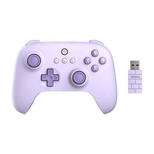 8Bitdo Ultimate C 2.4gワイヤレスコントローラーWindows PC、Android、Steam Deck、Raspberry Pi Lilac Purple 用