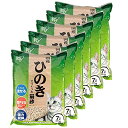 アイリスオーヤマ(IRIS OHYAMA) トイレに流せる ひのきでつくった猫砂 強力脱臭 7Lx6袋 (まとめ買い)(4)