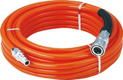 トラスコ中山(TRUSCO) αウレタンブレードホース カップリング付 オレンジ 7*10mm*5m TUH5