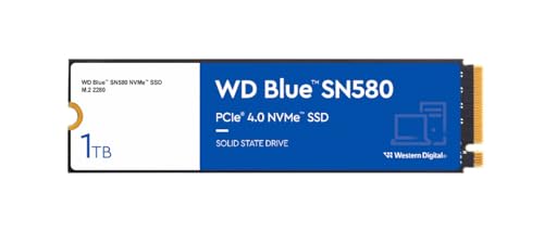 EGX^fW^ 1TB WD Blue SN580 NVMe \bhXe[ghCu SSD - Gen4 x4 PCIe 16Gb/b M.2 2280 ő4,150MB/b - WDS100T3B0E