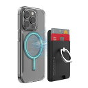 オークス(AAUXX) iRing Pocket Mag マグセーフ対応 カード収納一体型 アイリング マグネット着脱 ワイヤレス充電対応 ポケット マグ マットブラック UMS-IR03PKMGBL