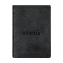 色:ブラック ロディア ミニ3穴システム手帳 RHODIA オーガナイザー(11*8cm リング径11mm 牛革) シック ブラック cf11ogz01-bk