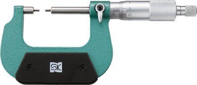 新潟精機 SK 外側マイクロメーター スプラインシャフト溝径測定 0-25mm MC200-25SA