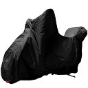 アクアドリーム バイク用品 バイクカバー 高機能スマートバイクカバー ブラック L-BOXサイズ SBC-B5 リアBOX対応サイズ 色褪せ防止 風飛び防止対策用センターベルト 大型ロック対応前後鍵穴装