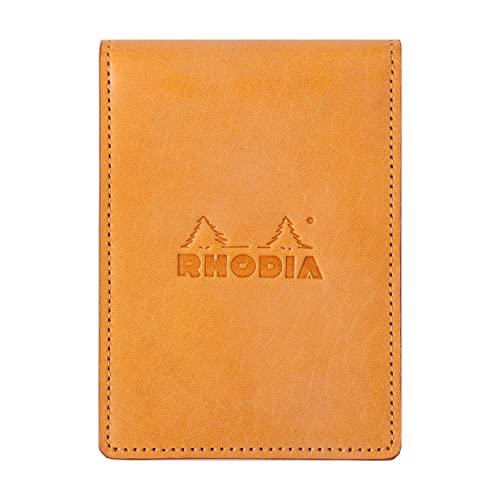 ロディア ミニ3穴システム手帳 RHODIA オーガナイザー(11*8cm リング径11mm 牛革) シック オレンジ cf1..