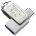 サイズ:64GB オーム 電機 PCGEAR_USBメモリー 64GB TypeC&TypeA対応 PC-MC64G-S 01-0064 OHM(2)