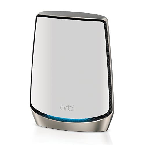 Orbi WiFi6 Orbi WiFi 6 AX6000 トライバンド メッシュWiFiシステムのルーター単体モデル。別売りのサテライト追加でWiFiの範囲を拡張できます。 トライバンド WiFi 6 2つの5GHz帯の両方がWiFi 6対応で、WiFi速度は2402Mbps*2402Mbps*1147Mbps。Orbi 1台あたり251*をカバー。 10GWAN ルーターには10G WANポートを搭載しており、10ギガネット回線を活用できます。その他にもギガビットLANポート*4搭載で有線デバイスの接続にも便利。 セキュリティ: NETGEAR Armor 1年バンドル Windows/Mac PCとモバイルデバイスにも対応の、アンチウイルスからデータを保護するサイバーセキュリティが初年度無料