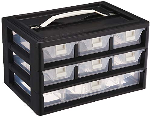 JEJアステージ ストッパーケース ブラック 3B-601 [幅29.4*奥行20*高さ17.5cm] 工具箱 ツールボックス 道具箱 収納
