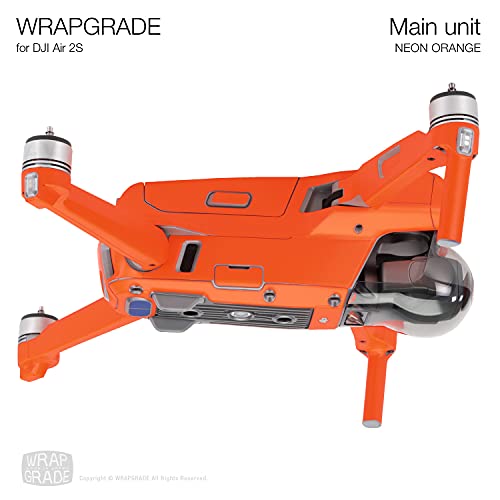 色：ネオンオレンジ WRAPGRADE for DJI Air 2S 本体用 スキンシール (ネオンオレンジ) 3