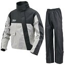 色:グレー サイズ:BL デイトナ(Daytona) バイク用 レインウェア 上下セット 耐水圧20,000mm ストレッチ 止水ファスナー 防水 ハイパフォーマンスレインウェア DR-001 グレー BLサイズ 48299(2)