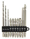 イーバリュー(E-Value) 下穴ドリル&ビット 10点セット BS-6 六角軸 6.35mm