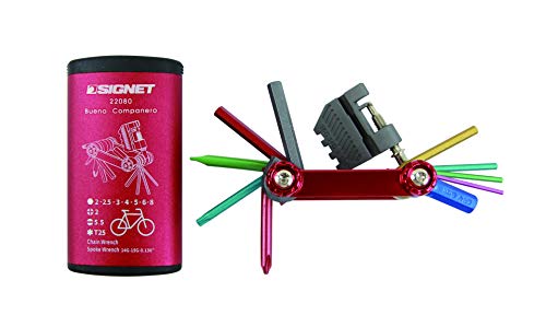 SIGNET(シグネット) 自電車用折りたたみマルチツールセット レッド 22080