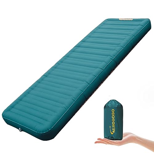 AEROGOGO Peyto エアーマット 厚14CM 完全防水設計 ドロップステッチ構造技術 底付き感ゼロ 人口工学 キャンプ 折りたたみ式 軽量 1.1kg コンパクト 防水防潮 持ち運び便利 収納袋付き 災害用 予備