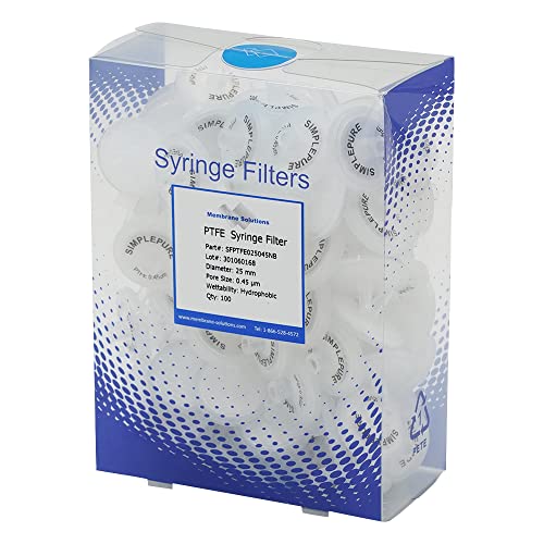 大阪ケミカル MSシリンジフィルター PTFE (疎水性) 100個入り PTFE025045
