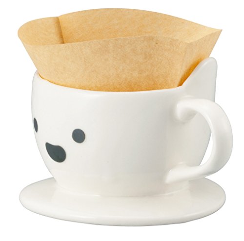 サンアート かわいい食器 「 白くま 」 コーヒー ドリッパー 直径13.5cm 白 SAN2542-1
