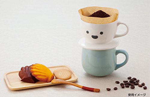 サンアート かわいい食器 「 白くま 」 コーヒー ドリッパー 直径13.5cm 白 SAN2542-1